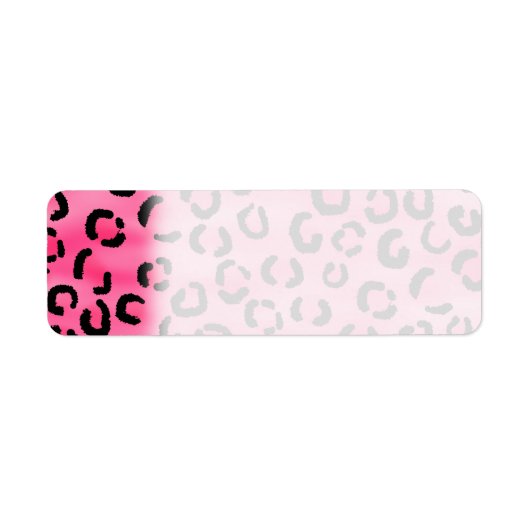 Helles rosa Leopard Druckmuster. (Vorne)