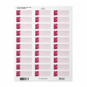 Helles rosa Leopard Druckmuster. (Vorne)
