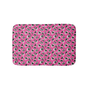 Helles Rosa Leoparden-Tierdruck Badematte