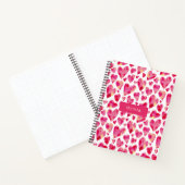 Helles Rosa Liebesherz Notizblock (Innenseite)