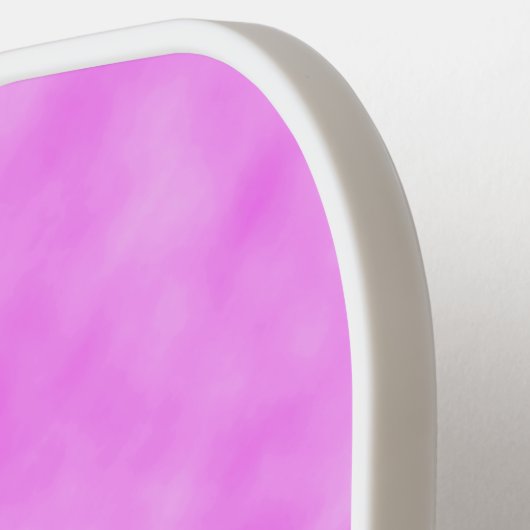 Helles, rosa, Lila, wolkiges Muster Pickleball Schläger (Linke Seite)