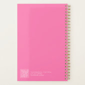 Helles Rosa minimalistischer Planer (Rückseite)
