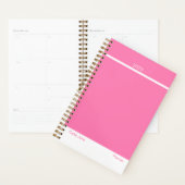 Helles Rosa minimalistischer Planer (Anzeige)