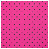 Helles Rosa mit schwarzem Polka-Punktmuster Stoff (Muster)