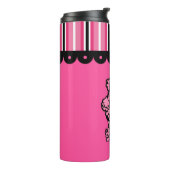 Helles Rosa Pudel-Mug Thermosbecher (Nach links gedreht)