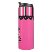 Helles Rosa Pudel-Mug Thermosbecher (Nach rechts gedreht)