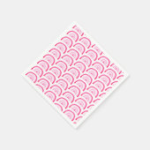 Helles Rosa Regenbogenmuster Serviette (Ecke)