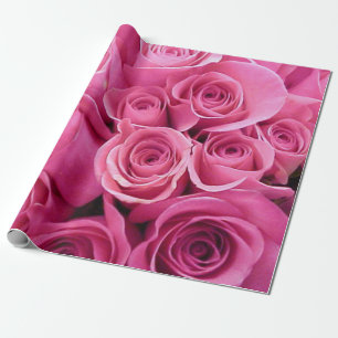 Helles rosa Rosenpapier Geschenkpapier