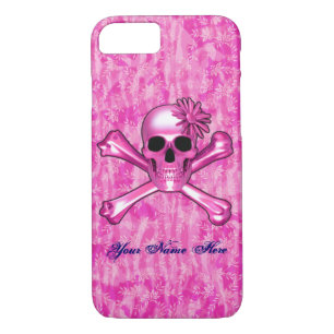 Helles Rosa Skull iPhone 7 Fall Case-Mate iPhone Hülle