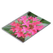 Helles, rosa, tropische Blume Notebook Notizblock (Linke Seite)
