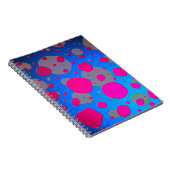 Helles Rosa und Blau Moderne Kunst Notizblock (Rechte Seite)