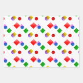 Helles rosa und blaues Umschlagpapier Geschenkpapier Set (Vorderseite)