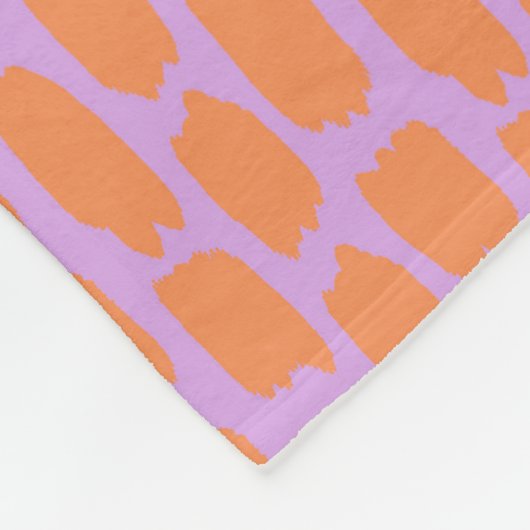 Helles rosa und orange abstraktes fleecedecke (Ecke)