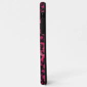 Helles Rosa und schwarzer Leopard mit Flecken Case-Mate iPhone Hülle (Hinten/Links)