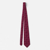 Helles Rosa und schwarzer Leopard mit Flecken Krawatte (Rückseite)