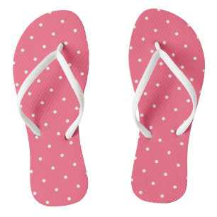 Helles Rosa und weiße Punkte Badesandalen