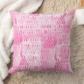 Helles, rosa Watercolor Lace Muster für Mädchen Kissen (Decke)