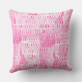 Helles, rosa Watercolor Lace Muster für Mädchen Kissen (Rückseite)