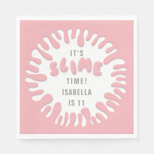 Helles Rose Rosa Party Serviette (Vorderseite)