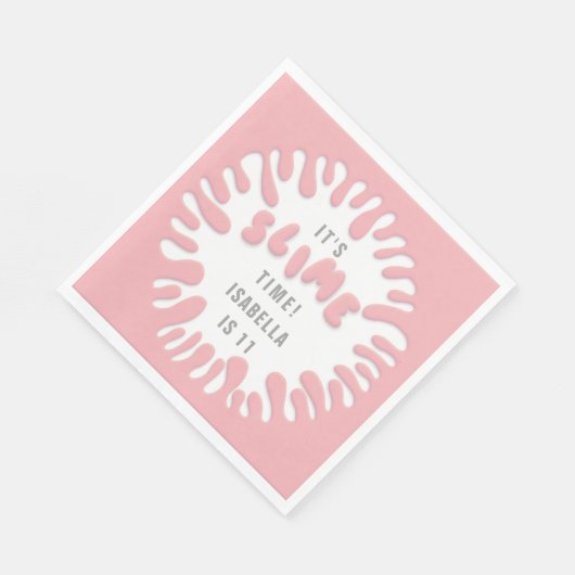 Helles Rose Rosa Party Serviette (Ecke)