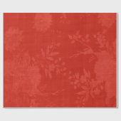 Helles Rot auf rotem Muster Geschenkpapier (Flach)