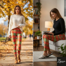 Helles Rot Grün Kariertes Tartan-Muster
