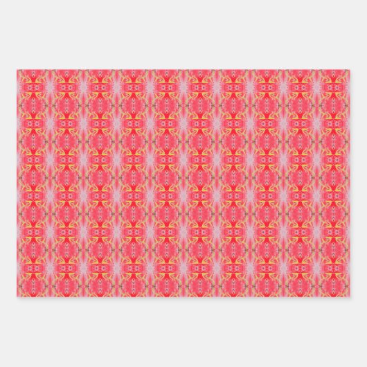 Helles Rot kann auf jede Farbe geändert werden Geschenkpapier Set (Vorderseite)