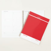 Helles Rot Minimalist Planer (Anzeige)