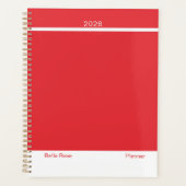 Helles Rot Minimalist Planer (Vorderseite)