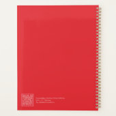 Helles Rot Minimalist Planer (Rückseite)