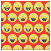 Helles Rot mit Lachen Stoff (Muster)