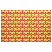 Helles Rot mit Lachen Stoff (Fat Quarter (45,7 x 55,9 cm))