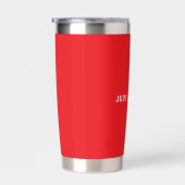 Helles Rot Professionell Schlicht Modern Elegant N Thermobecher (Rechts)