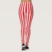 Helles Rot striped Leggings (Rückseite)