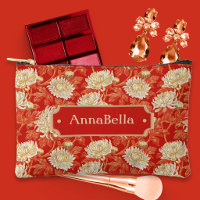 Helles Rot und Creme Chrysantheme