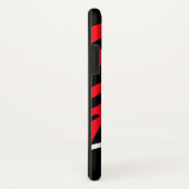 Helles Rot und Schwarz Zebra Strip Handy Case (Hinten/Rechts)