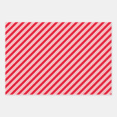Helles Rot und Weiß koordinierte Weihnachten Geschenkpapier Set (Vorderseite 3)