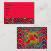 helles Rot Visitenkarte (Vorne/Hinten)