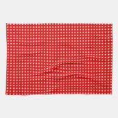 Helles Rot-Weiß-Punktmuster Geschirrtuch (Horizontal)