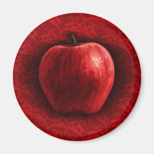 Helles rotes Apple Magnet
