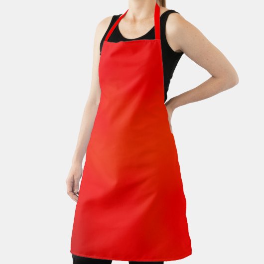 Helles rotes Apron mit einem dezenten orangen Farb Schürze (InSitu)