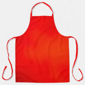 Helles rotes Apron mit einem dezenten orangen Farb Schürze (Vorderseite)