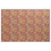 Helles rotes Blumenpaisley-Böhmemuster Stoff (Yard (91,4 cm))