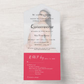 Helles Rotes Foto UAWG Einladung (Innen Boden)