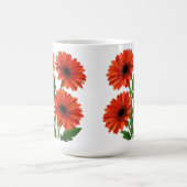 Helles rotes Gerbera-Daisy-Blumenstrauß Kaffeetasse (Mittel)