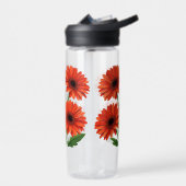 Helles rotes Gerbera-Daisy-Blumenstrauß Trinkflasche (Links)