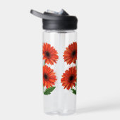 Helles rotes Gerbera-Daisy-Blumenstrauß Trinkflasche (Rechts)