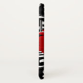 Helles rotes Gerbera-Gänseblümchen-hübsches Case-Mate iPhone Hülle (Hinten/Rechts)