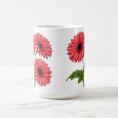 Helles rotes Gerbera-Gänseblümchen-Strauß Kaffeetasse (Mittel)