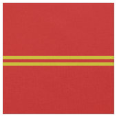 Helles rotes, goldgestreiftes Design Stoff (Nahaufnahme)